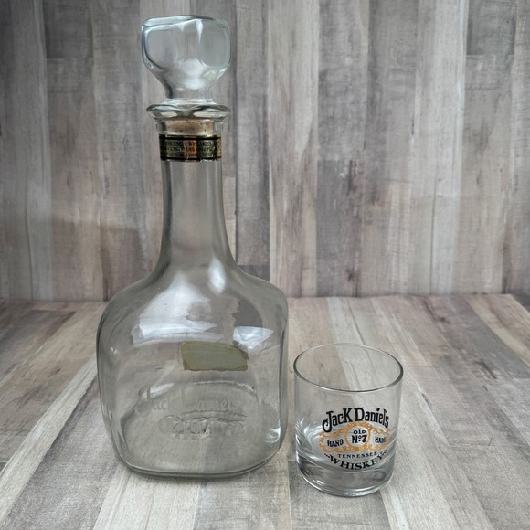 Jack Daniels Other - Vintage Jack Daniels Tribute To Tennessee Old no.7 Bottle Decanter with Glass